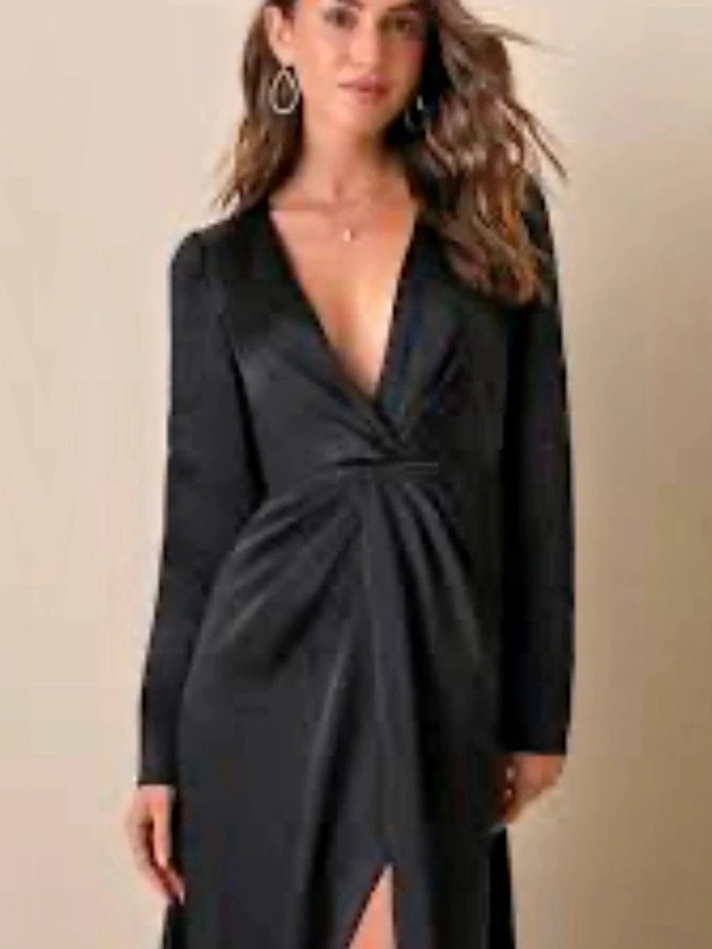 Lulus Black Maxi Dress NWT